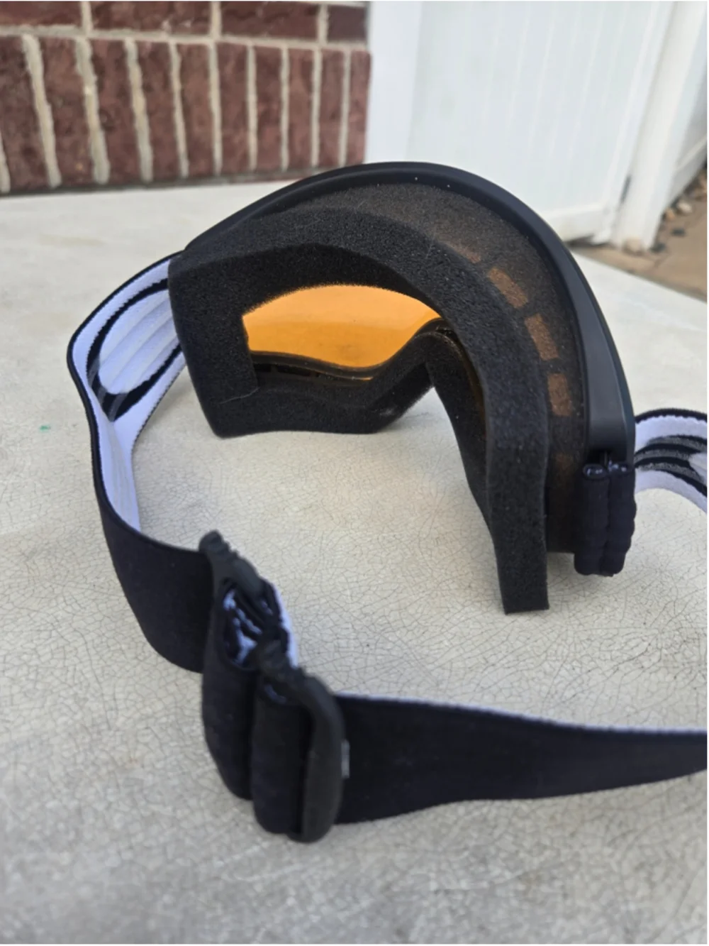 Oakley Black & Orange Ski Goggles One Size